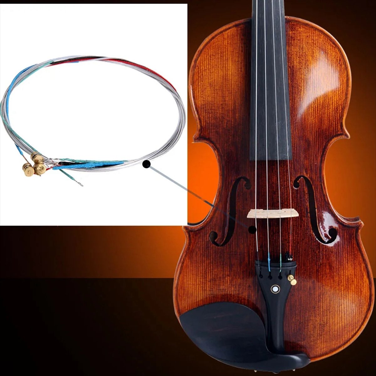 Musical Instrument Set - ABPF バイオリン弦 4/4 プロフェッショナルフルセットバイオリン弦 E-A-D-G コア楽器部品アルミバイオリンアクセサリー