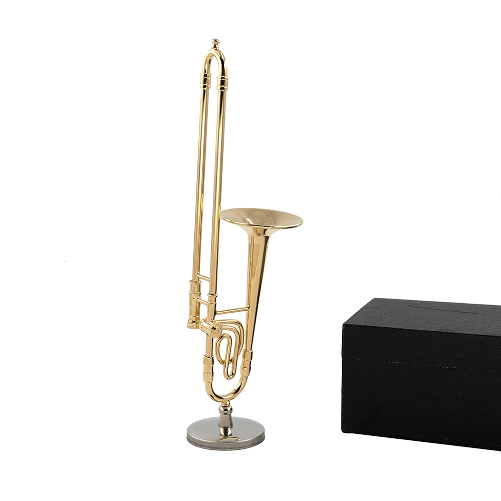 Musical Instrument Trombone - ミニチュア純銅トロンボーンモデルミニ楽器 1/12 ドールハウス ob11 1/6 フィギュアアクセサリー