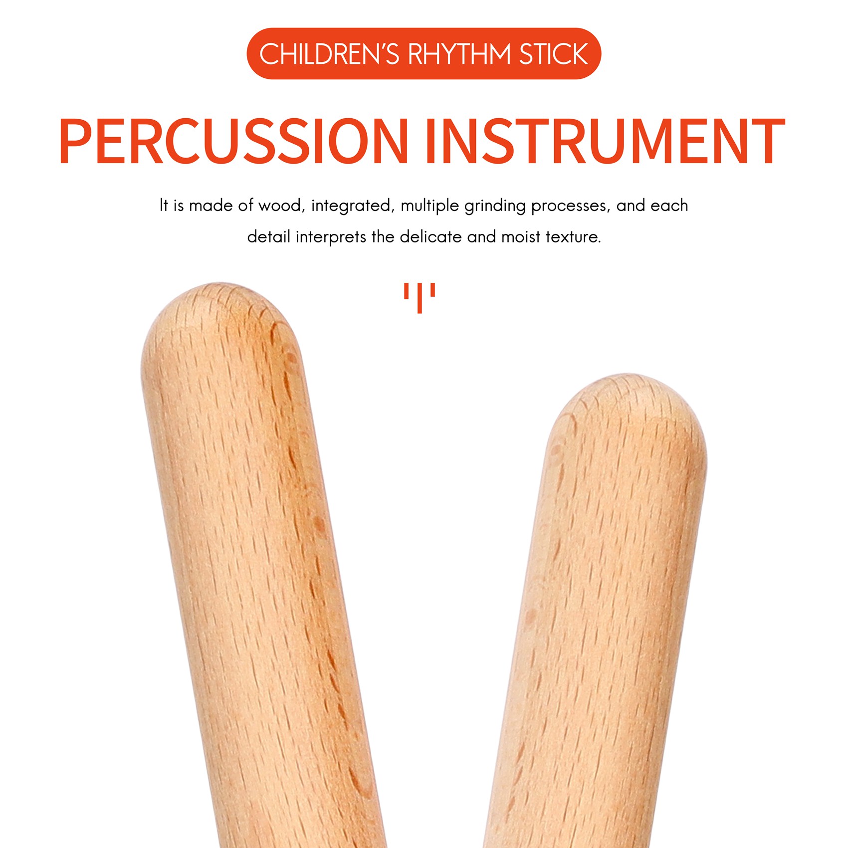 Musical Instrument Percussion - L79A 6 ペア木製クラベス音楽打楽器リズムスティックパーカッションリズムスティック子供音楽玩具