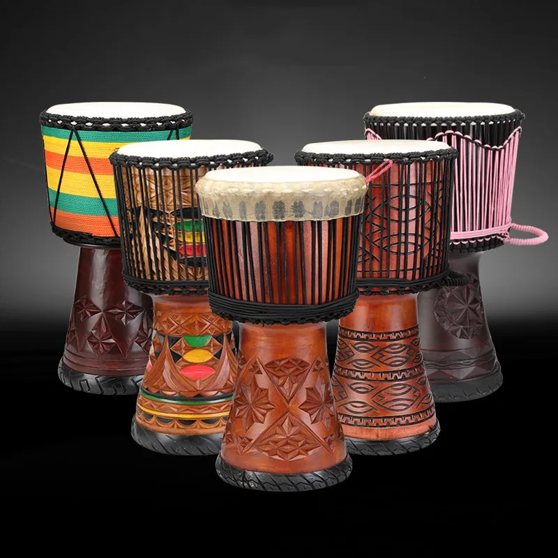Musical Instrument Percussion - 12 インチジャンベマホガニーアフリカドラムプロフェッショナルヤギ革音楽ドラム大人のインドドラム手作り打楽器