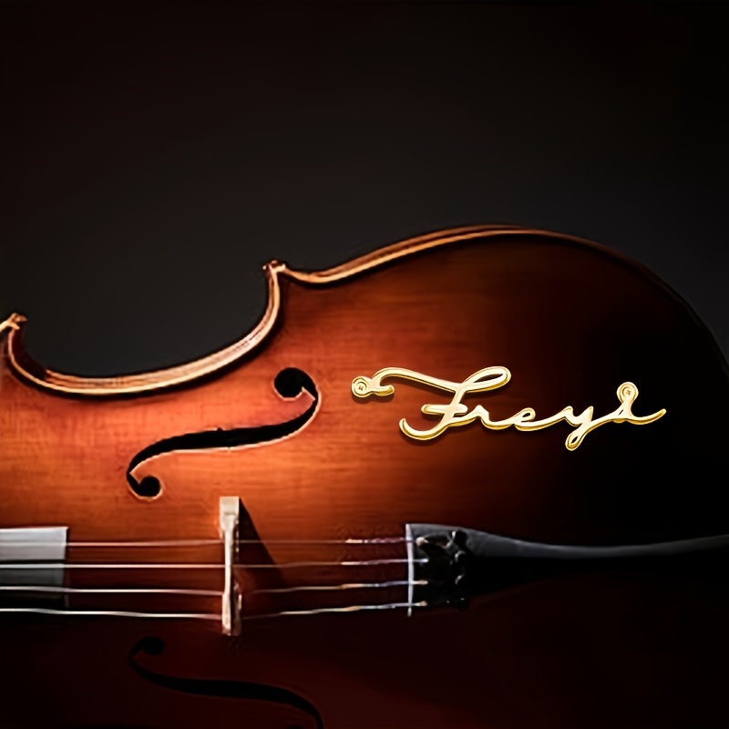 Musical Instrument And Names - [カスタム] 名前入り装飾ネームプレート、ギター、バイオリン、ピアノ、その他の楽器用のパーソナライズネームプレート