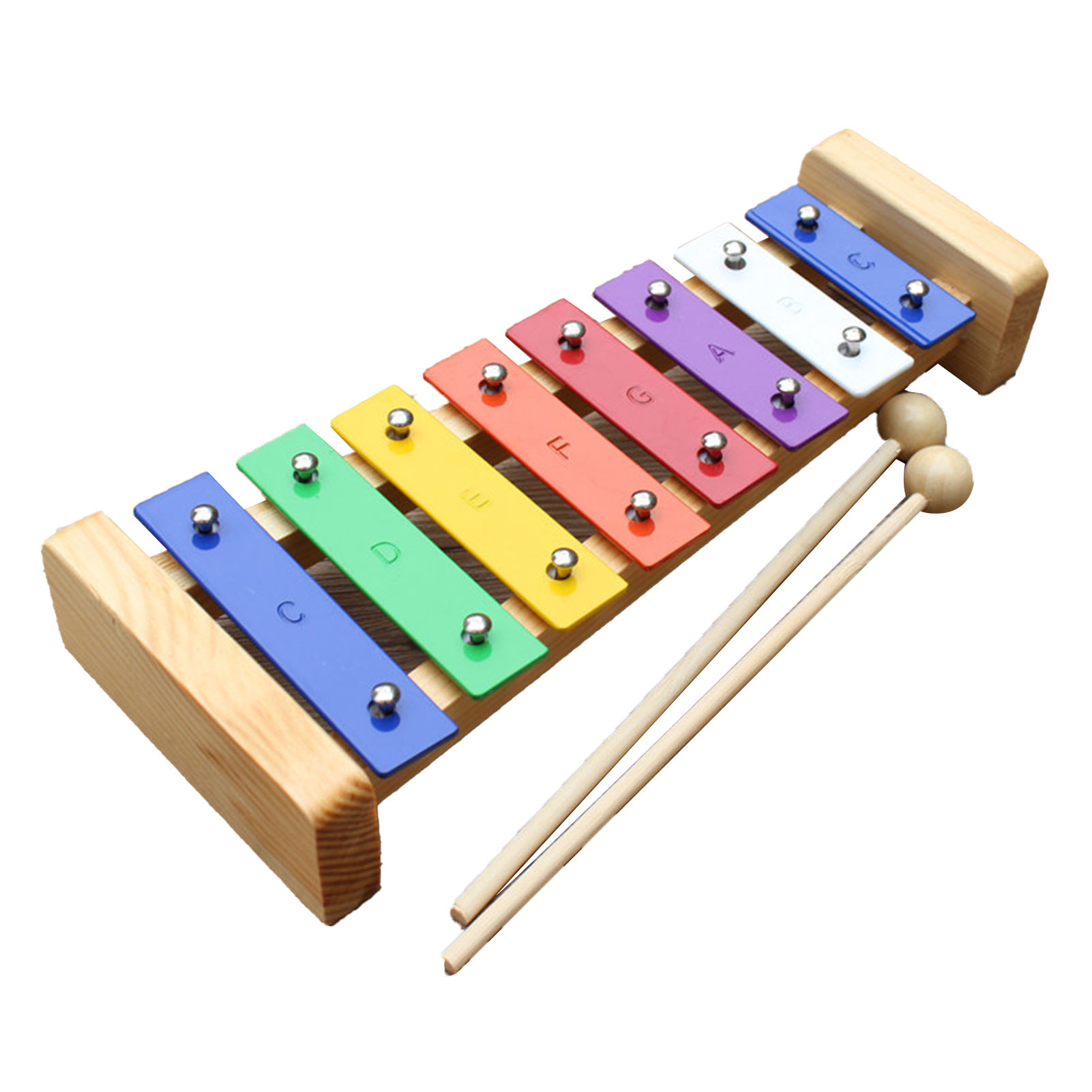 Musical Instrument Xylophone - 8 ノート木琴子供のおもちゃ教育開発音楽打楽器アルミプレート幼稚園家庭用