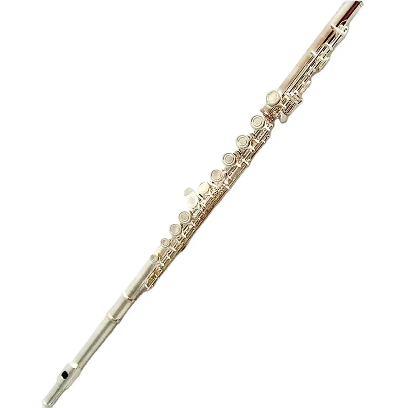 Musical Instrument In Orchestra - 16/17穴銀メッキフルート、オープンキー、プロ仕様、ステージ演奏用楽器、バンド、オーケストラ、学生、初心者向け、音楽楽器