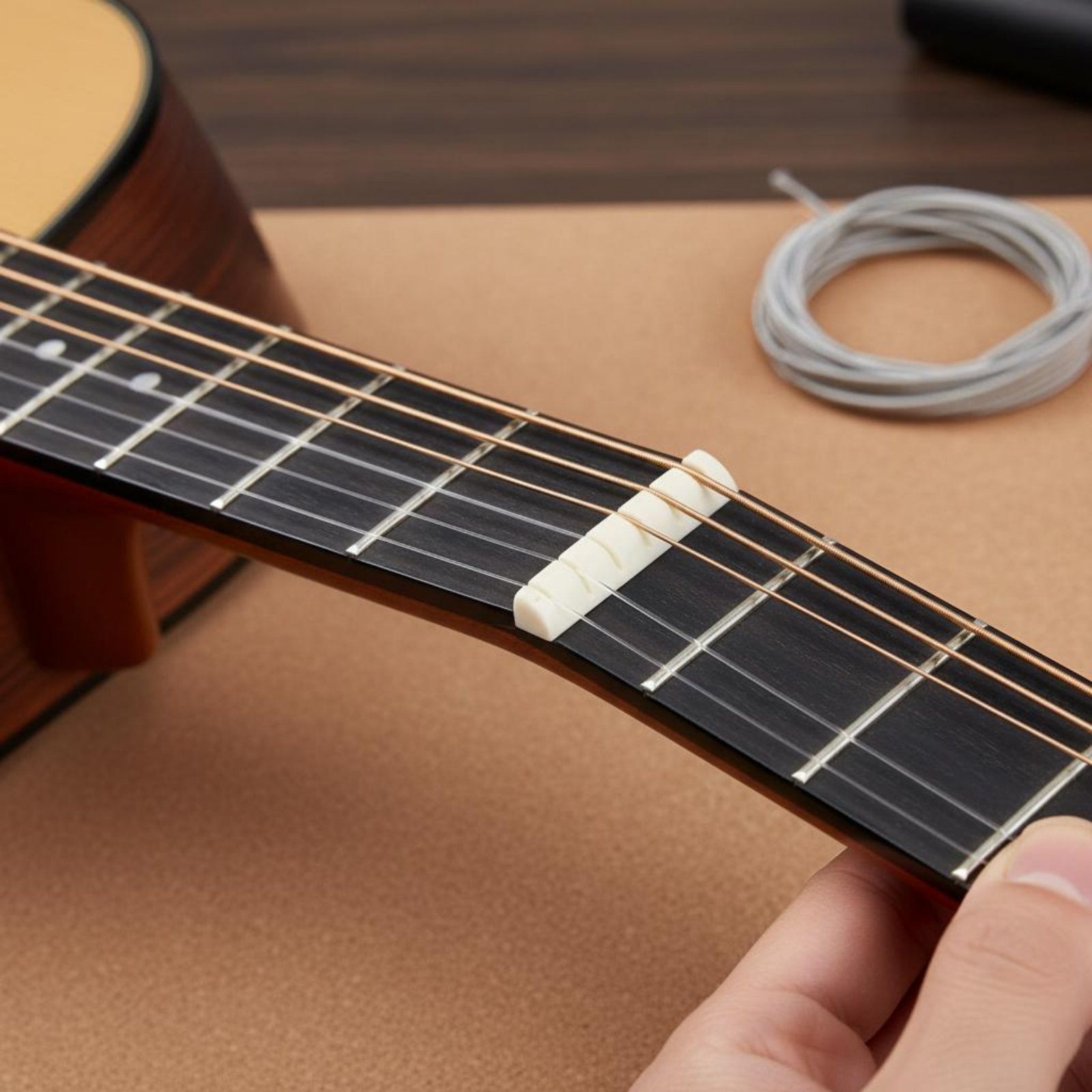 ギターナットとサドルセット、楽器製作者向けの簡単に取り付けら - Musical Instrument Set のレビューと価格