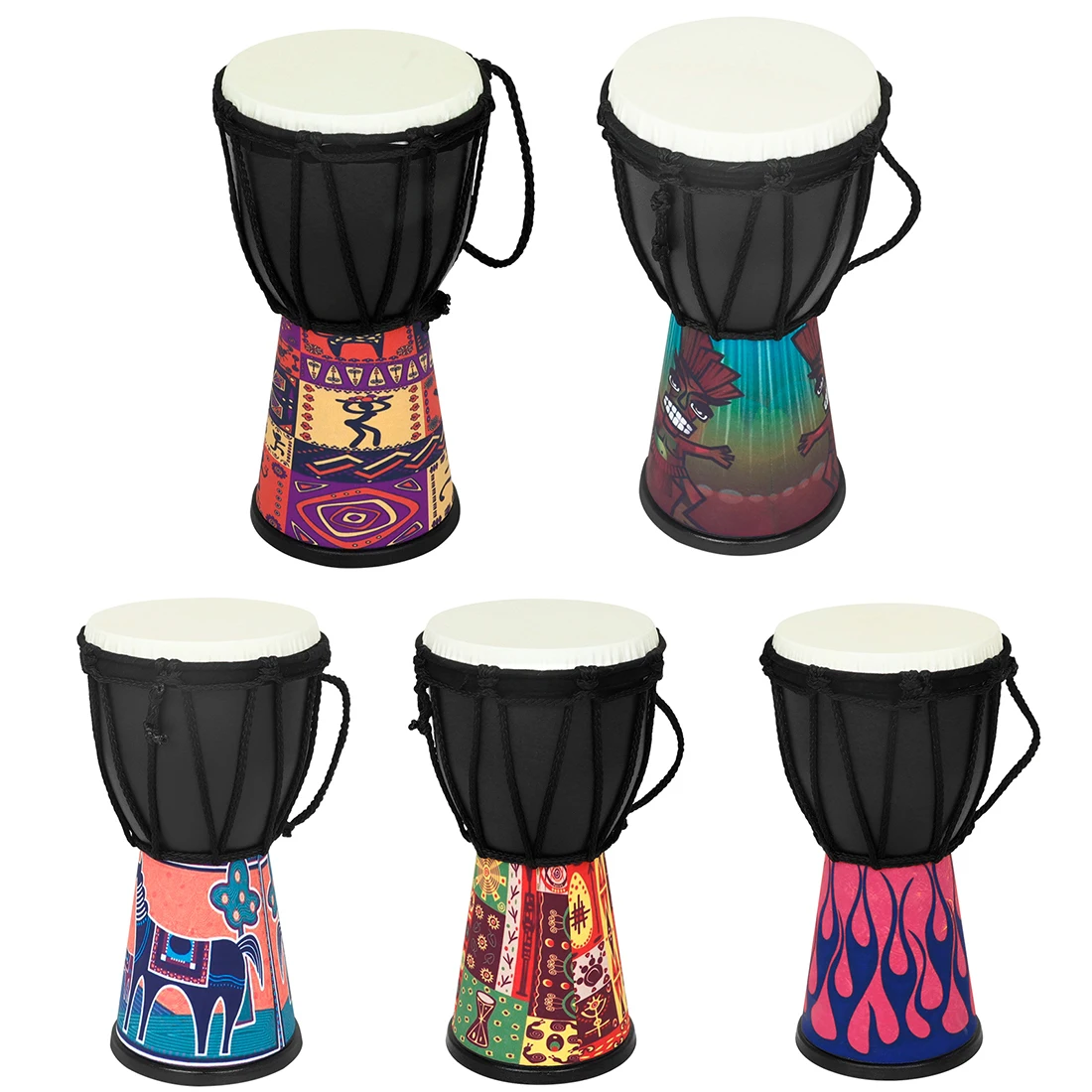 アフリカドラムハンドヘルド子供用ドラムギフトポータブルスネア - Musical Instrument Percussion のレビューと価格