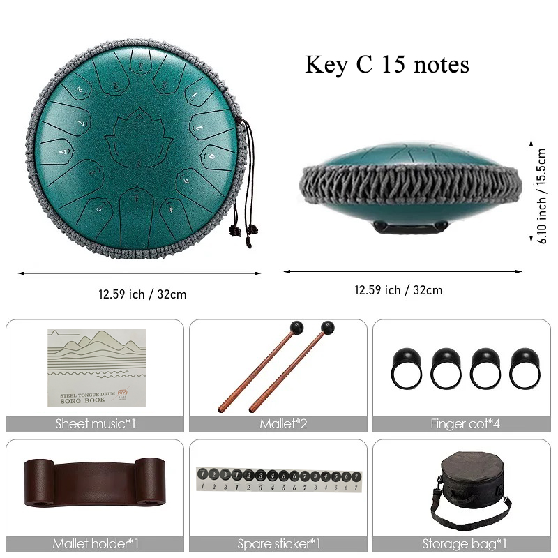 Hluru-グルコフォンスチールタングドラム、エアリアルドラ - Musical Instrument Percussion のレビューと価格