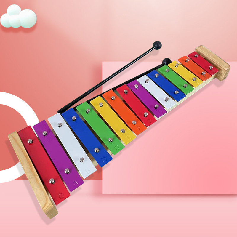 15 キーキシロフォン子供用オルフ音楽キーボード金属楽器木製 - Musical Instrument Xylophone のレビューと価格