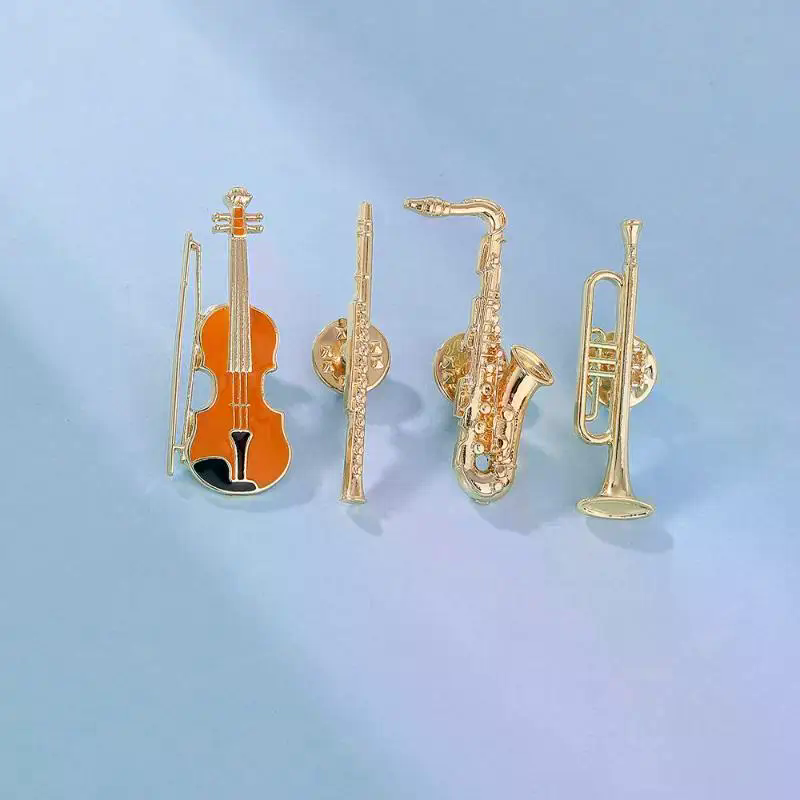 1 個シンフォニーオーケストラバッジ面白い楽器エナメルブロー - Musical Instrument In Orchestra のレビューと価格