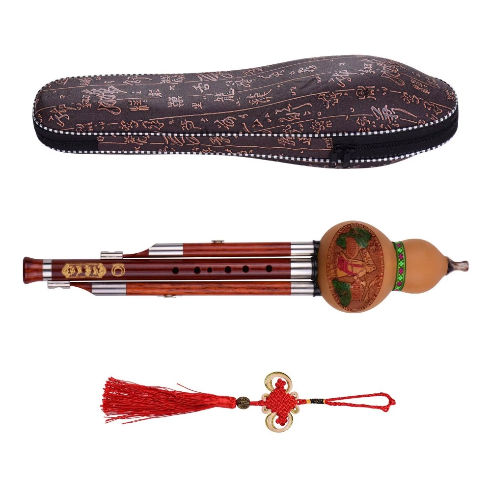 3トーンCキー フルート型笛 木製管 中国伝統楽器 中国結び - Musical Instrument Flute のレビューと価格