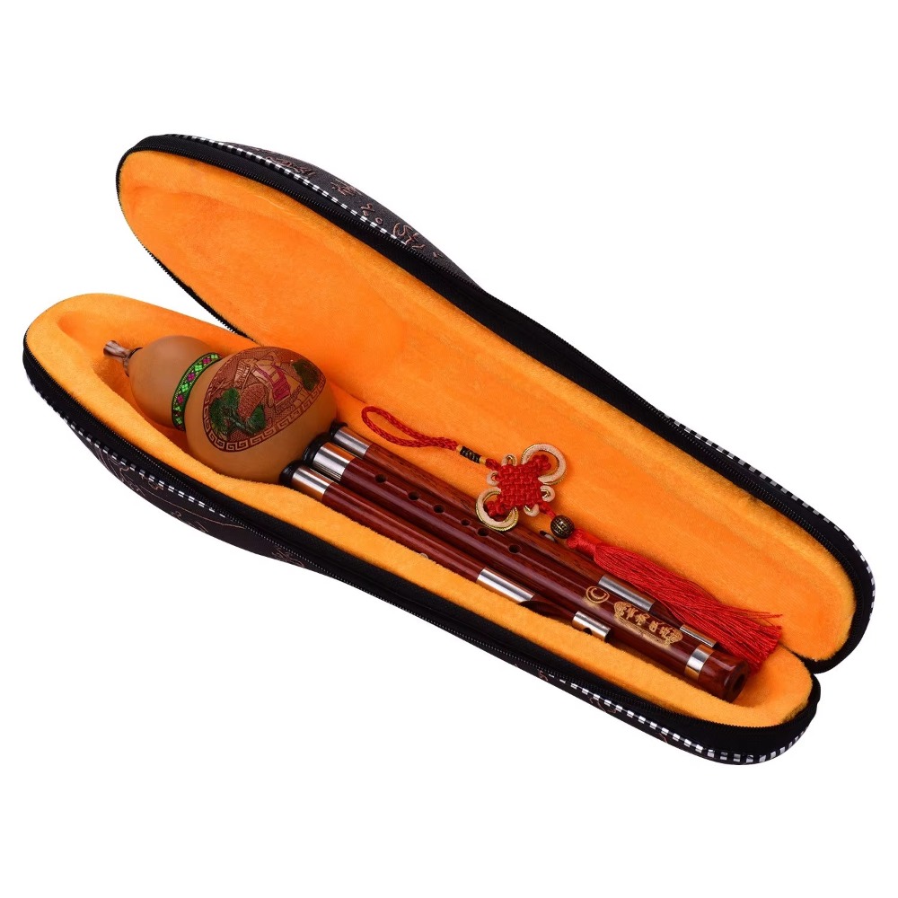 3トーンCキー フルート型笛 木製管 中国伝統楽器 中国結び - Musical Instrument Flute のレビューと価格