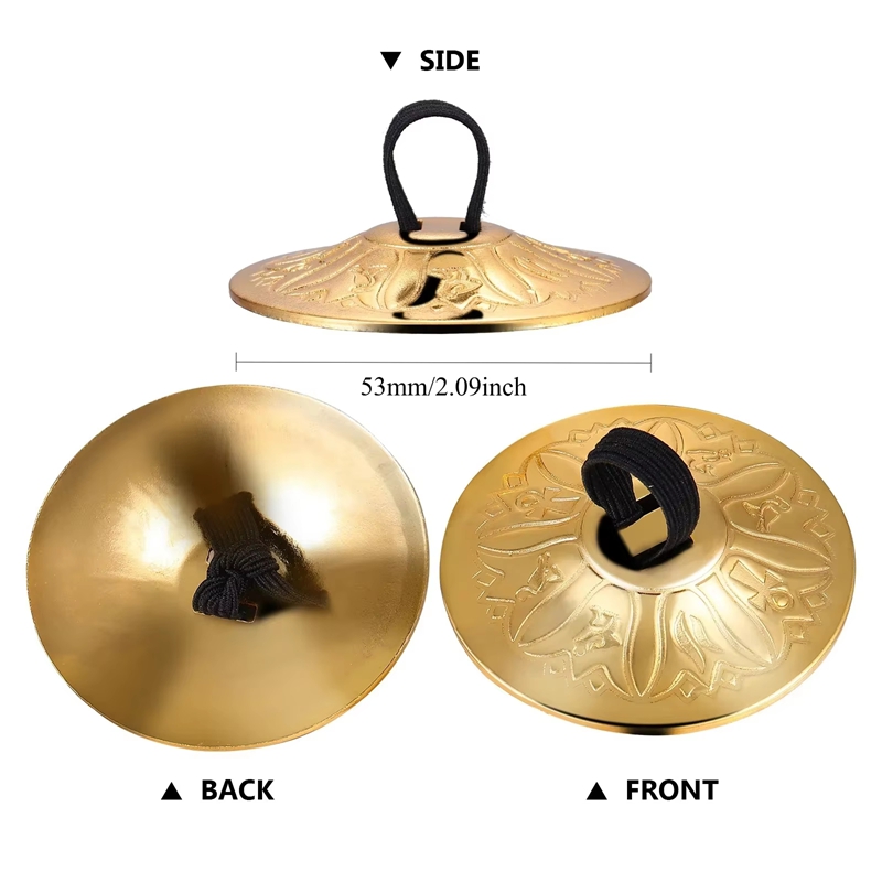 ホットセール 2個セット 銅製ミニフィンガージル フィンガー - Musical Instrument Percussion のレビューと価格
