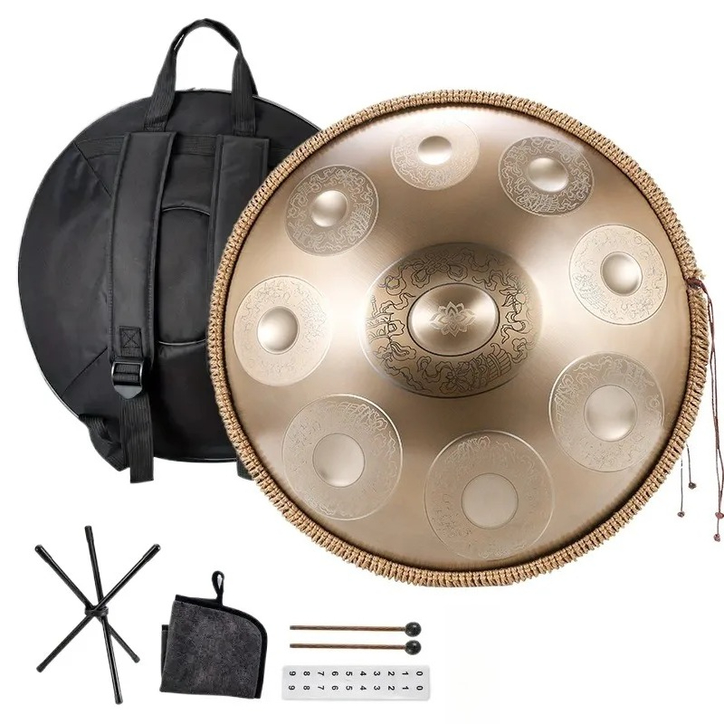 18 インチステンレス鋼ハンドパン G キーダンス伴奏 43 - Musical Instrument Percussion のレビューと価格