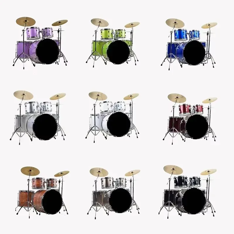 Aiersiブランド 大人用サイズ 5ピースドラムセット カ - Musical Instrument Percussion のレビューと価格