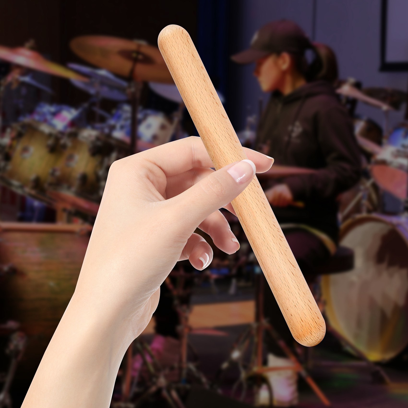 L79A 6 ペア木製クラベス音楽打楽器リズムスティックパー - Musical Instrument Percussion のレビューと価格