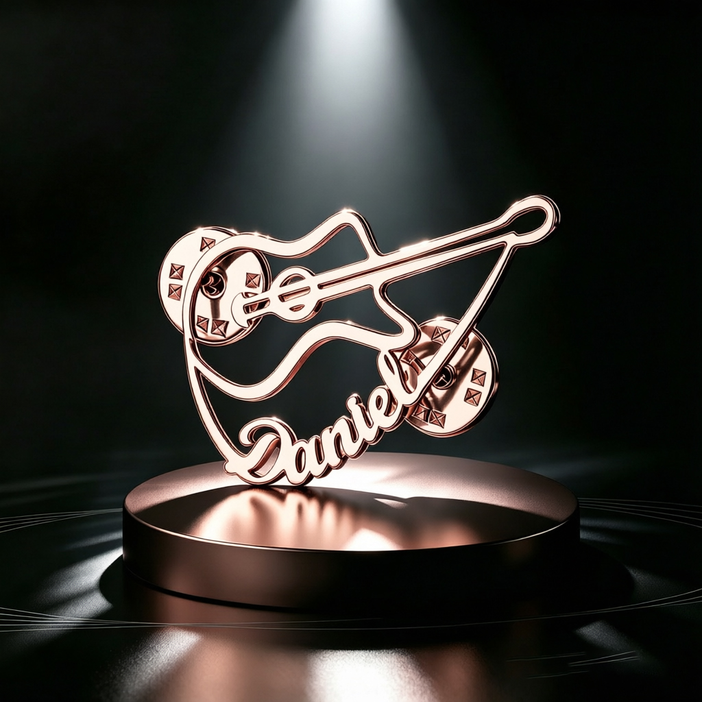 パーソナライズされたバイオリンブローチカスタム名入りピンステ - Musical Instrument And Names のレビューと価格