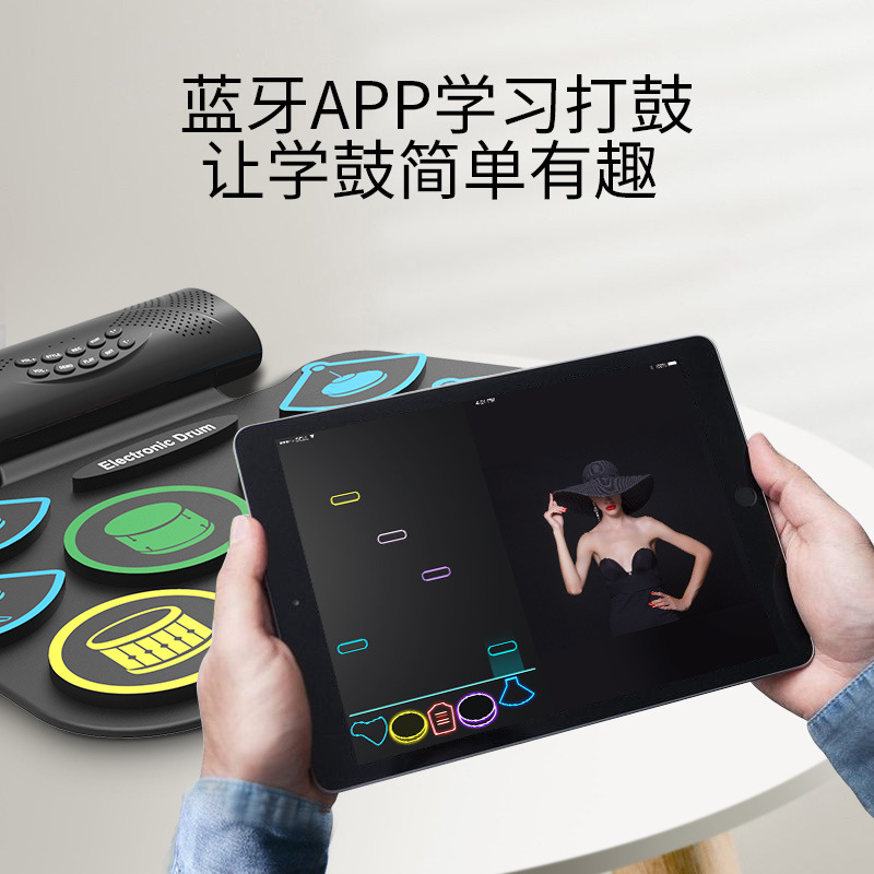 MD862MC ハンドロール電子ドラム 子供用入門用ポータブ - Musical Instrument Percussion のレビューと価格