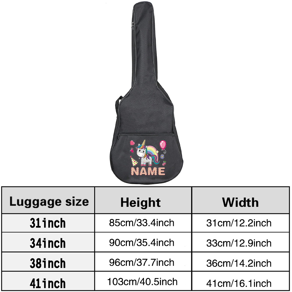カスタマイズされた名前入りギターバッグ 36-41インチ 防 - Musical Instrument And Names のレビューと価格