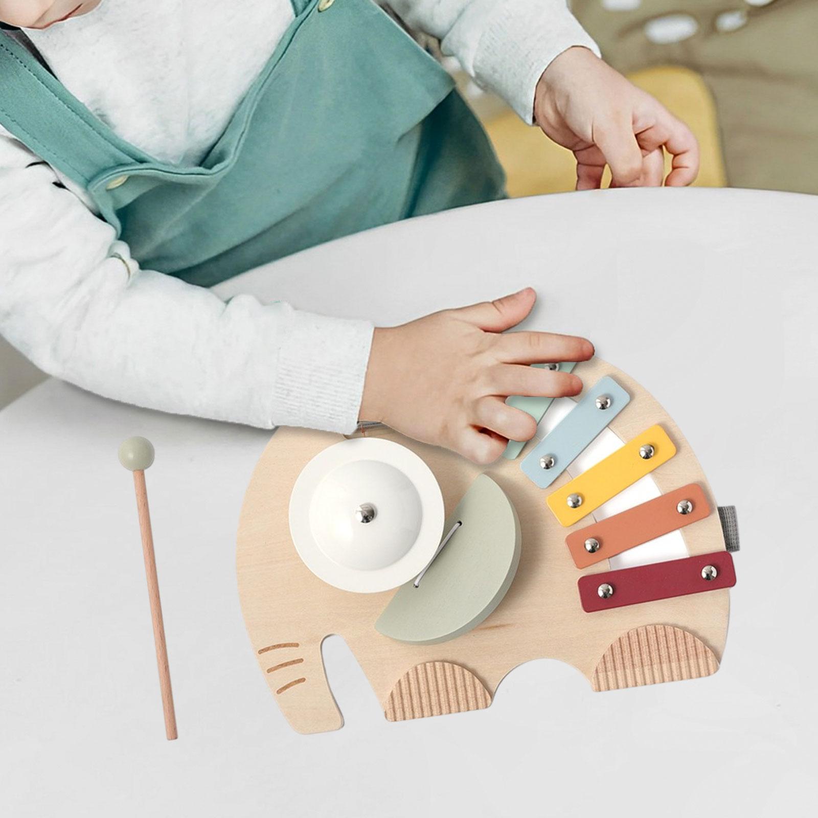 5音木製シロフォンハンドノックピアノおもちゃカラフルな楽器幼 - Musical Instrument Xylophone のレビューと価格